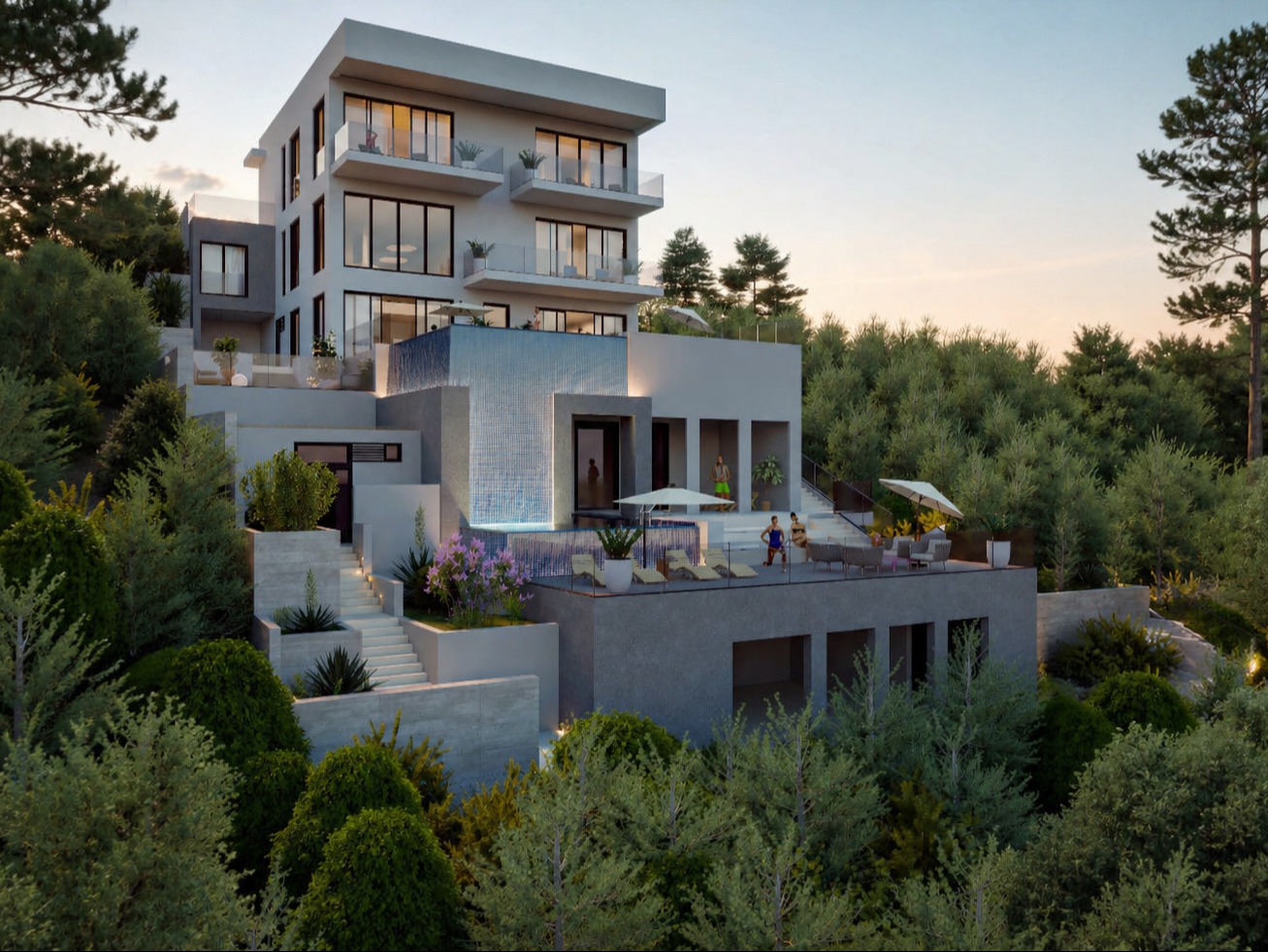 Five-level concept, facade