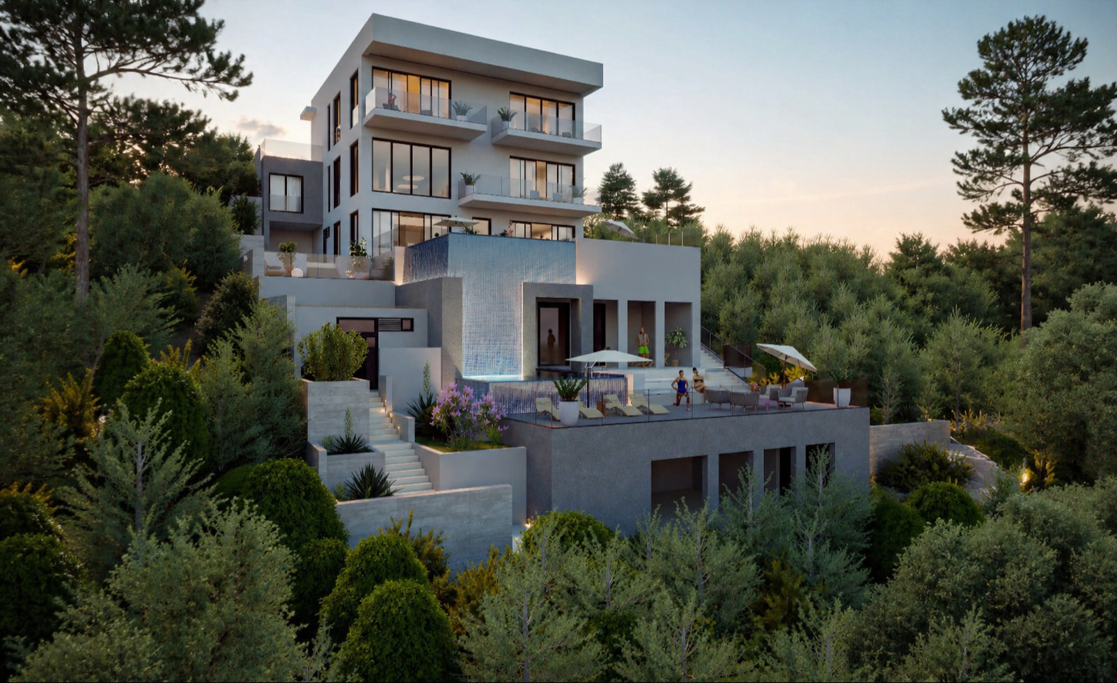 Five-level concept, facade